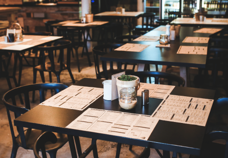 Restaurant with tables. We discuss restaurant plugins to use.