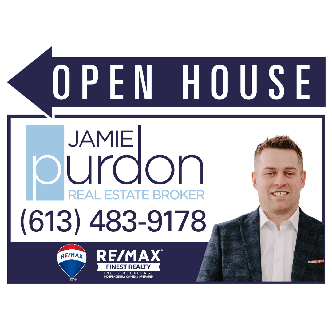 Jamie Purdon open house sign 28fb7a86