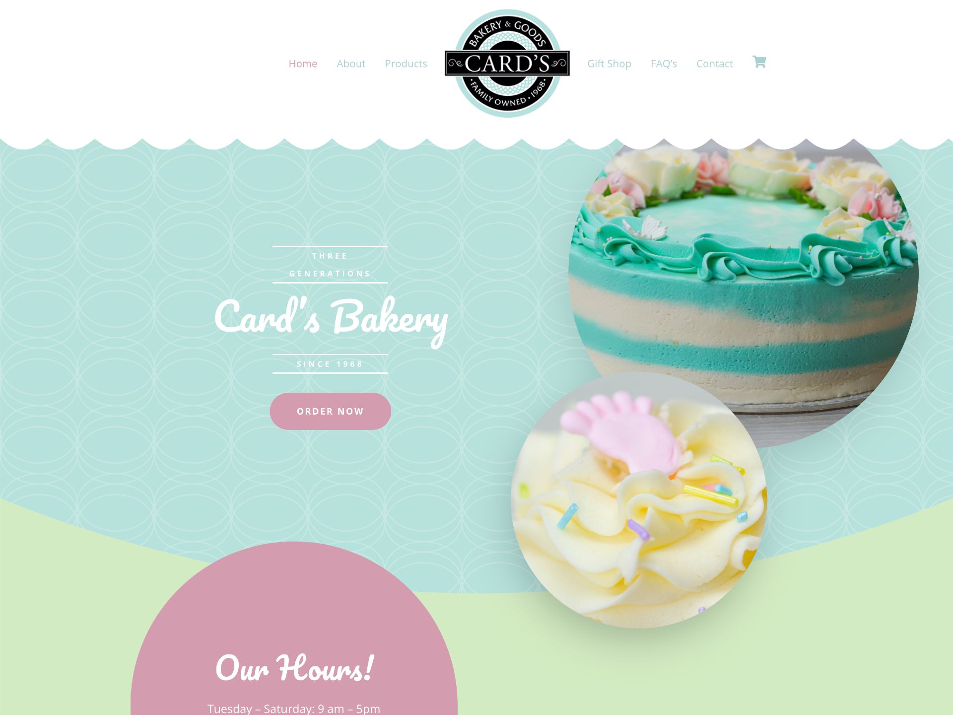 Website Portfolio 7 Cards Bakery