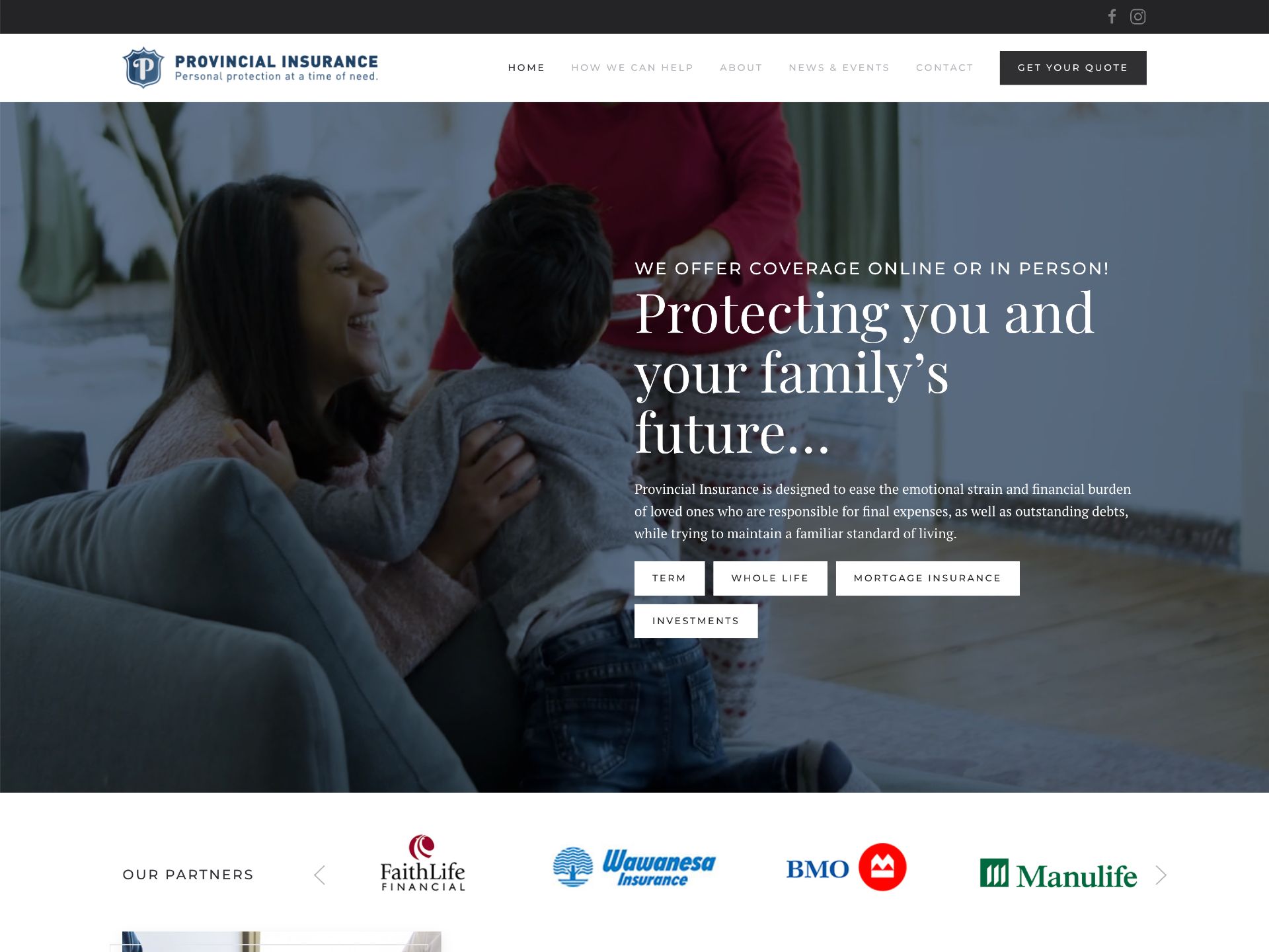 Website Portfolio 18 Provincial Insurance